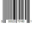 Barcode Image for UPC code 000023701601