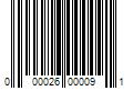 Barcode Image for UPC code 000026000091