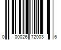 Barcode Image for UPC code 000026720036