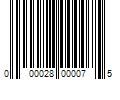 Barcode Image for UPC code 000028000075