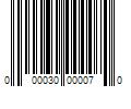 Barcode Image for UPC code 000030000070