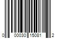 Barcode Image for UPC code 000030150812