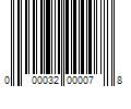 Barcode Image for UPC code 000032000078