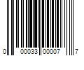 Barcode Image for UPC code 000033000077