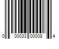 Barcode Image for UPC code 000033000084