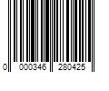 Barcode Image for UPC code 0000346280425