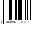 Barcode Image for UPC code 0000346280647