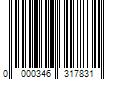 Barcode Image for UPC code 0000346317831