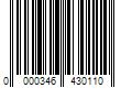 Barcode Image for UPC code 0000346430110