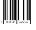 Barcode Image for UPC code 0000346475647