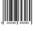 Barcode Image for UPC code 0000346643060