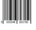 Barcode Image for UPC code 0000346803150