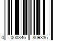 Barcode Image for UPC code 0000346809336