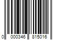 Barcode Image for UPC code 0000346815016