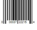 Barcode Image for UPC code 000037222154