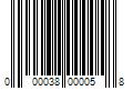 Barcode Image for UPC code 000038000058