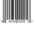 Barcode Image for UPC code 000039000057