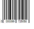 Barcode Image for UPC code 0000399725058