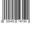 Barcode Image for UPC code 0000402143190