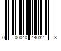 Barcode Image for UPC code 000040440323