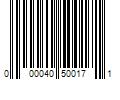 Barcode Image for UPC code 000040500171