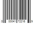 Barcode Image for UPC code 000041722169