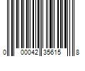 Barcode Image for UPC code 000042356158