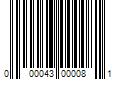 Barcode Image for UPC code 000043000081