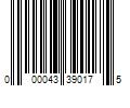 Barcode Image for UPC code 000043390175