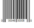 Barcode Image for UPC code 000045000058