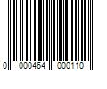 Barcode Image for UPC code 0000464000110