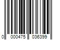 Barcode Image for UPC code 0000475036399