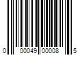 Barcode Image for UPC code 000049000085