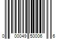 Barcode Image for UPC code 000049500066