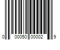 Barcode Image for UPC code 000050000029