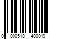 Barcode Image for UPC code 0000518400019