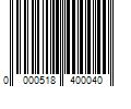 Barcode Image for UPC code 0000518400040