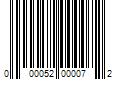 Barcode Image for UPC code 000052000072