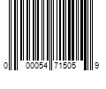 Barcode Image for UPC code 000054715059