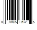 Barcode Image for UPC code 000055011525