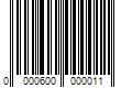 Barcode Image for UPC code 0000600000011