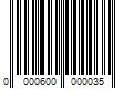 Barcode Image for UPC code 0000600000035