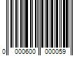 Barcode Image for UPC code 0000600000059