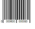 Barcode Image for UPC code 0000600000080