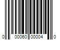 Barcode Image for UPC code 000060000040