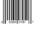 Barcode Image for UPC code 000060070517