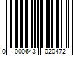 Barcode Image for UPC code 0000643020472