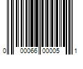 Barcode Image for UPC code 000066000051