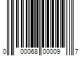 Barcode Image for UPC code 000068000097