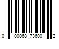 Barcode Image for UPC code 000068736002